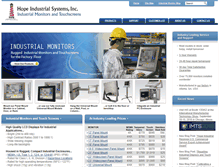 Tablet Screenshot of hopeindustrial.com